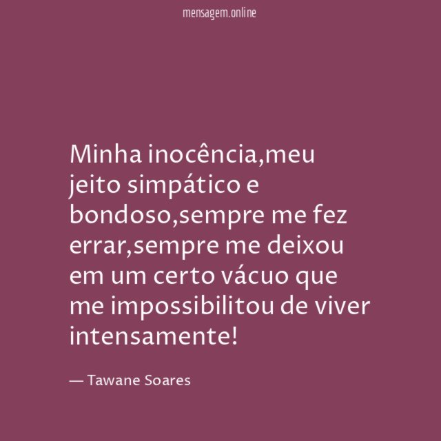 Minha inocência