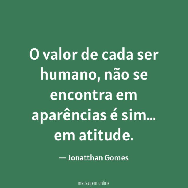 O valor de cada ser humano