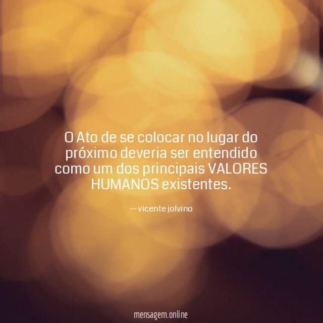 O Ato de se colocar no lugar do