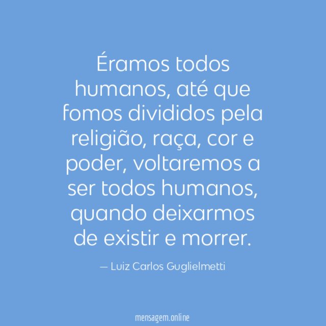 Éramos todos humanos