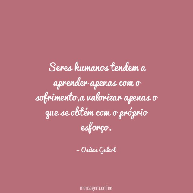 Seres humanos tendem a aprender apenas com o sofrimento