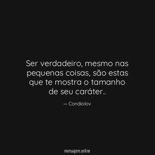 Ser verdadeiro