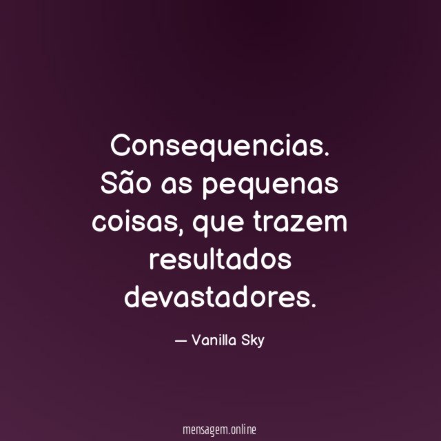 Consequencias