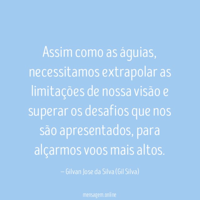 Assim como as águias