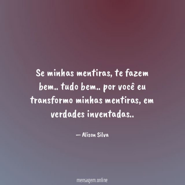 Se minhas mentiras