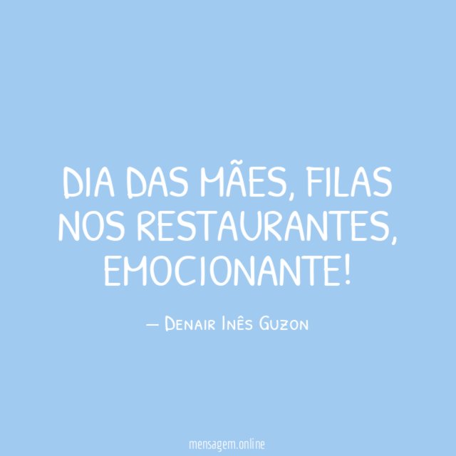 Dia das mães