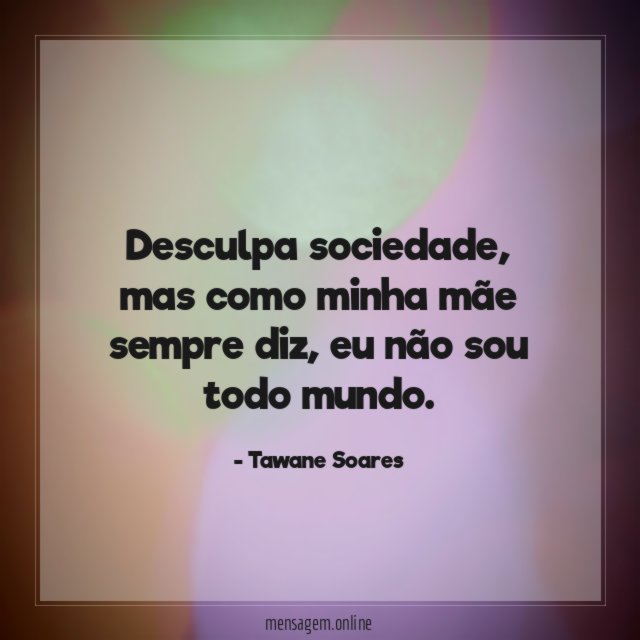 Desculpa sociedade