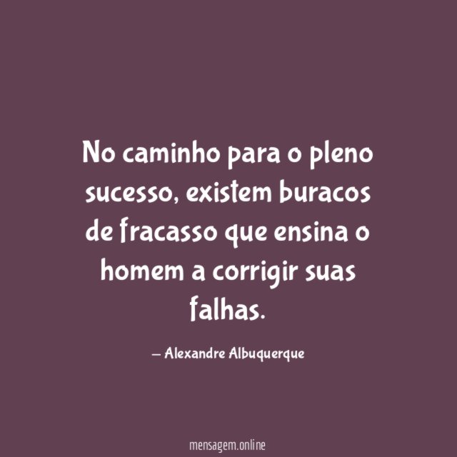 No caminho para o pleno sucesso