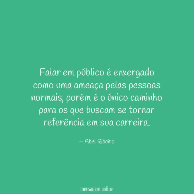 Falar em público é enxergado como uma ameaça pelas pessoas normais
