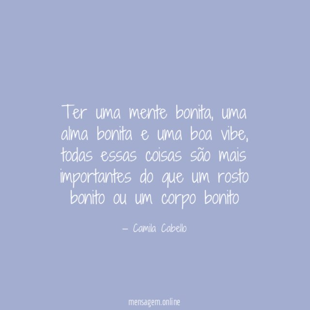 Ter uma mente bonita