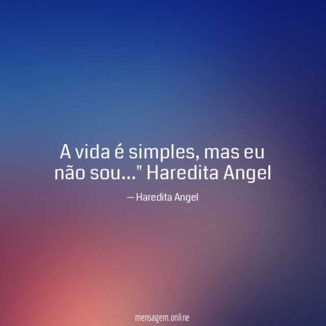 A vida é simples