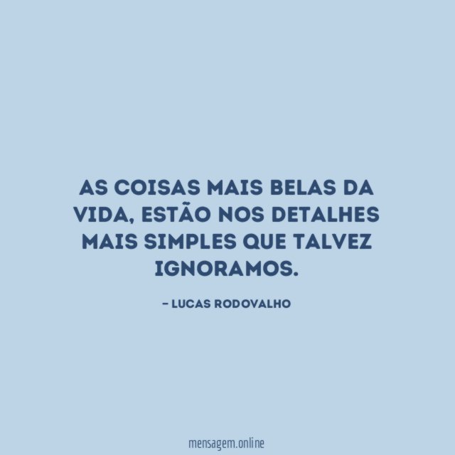 As coisas mais belas da vida
