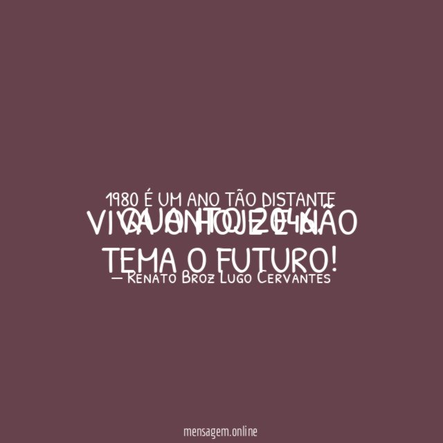 1980 é um ano tão distante quanto 2046