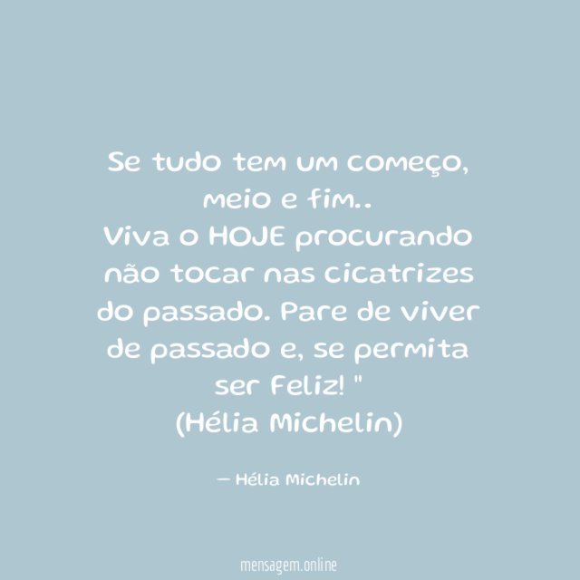 Se tudo tem um começo