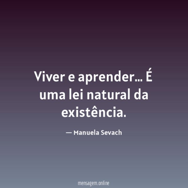 Viver e aprender
