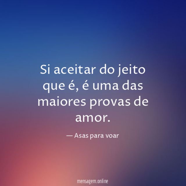 Si aceitar do jeito que é