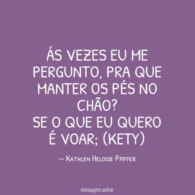 Ás vezes eu me pergunto