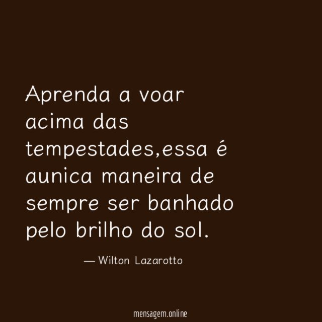 Aprenda a voar acima das tempestades