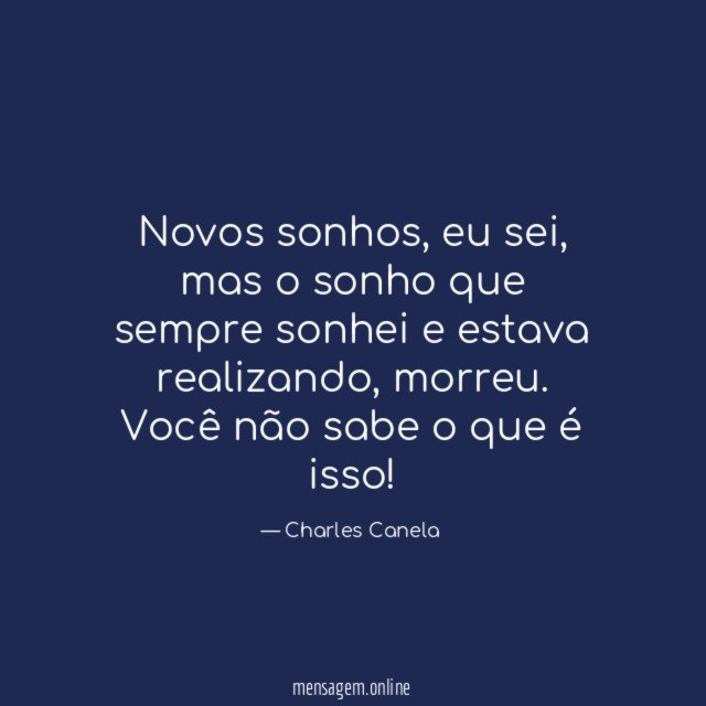 Novos sonhos