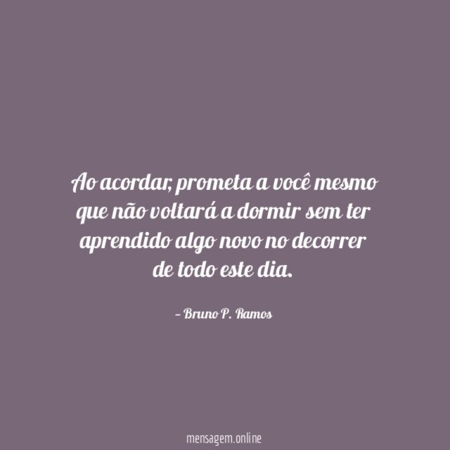 Ao acordar
