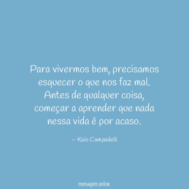 Para vivermos bem
