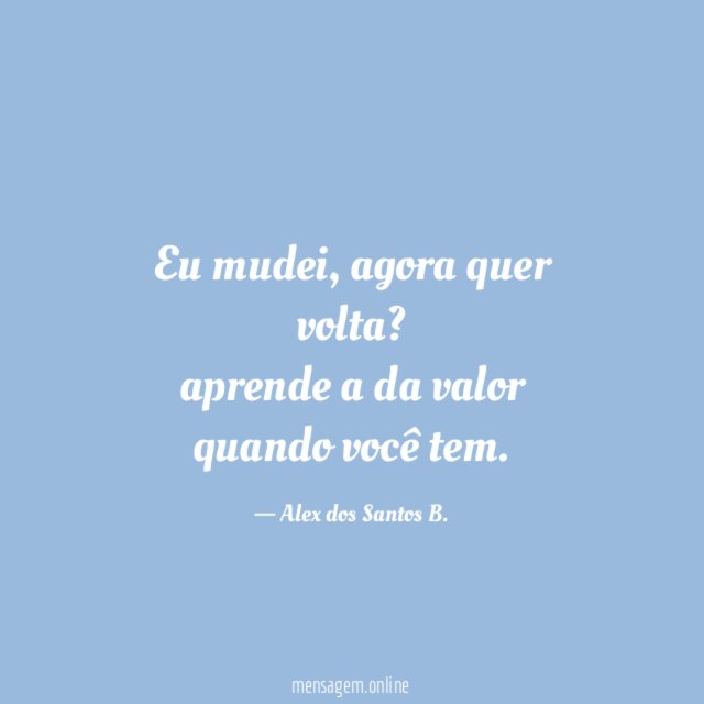 Eu mudei