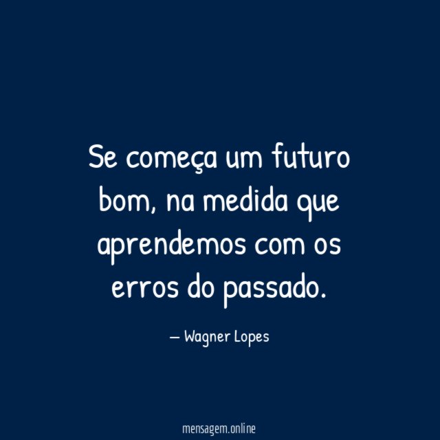 Se começa um futuro bom