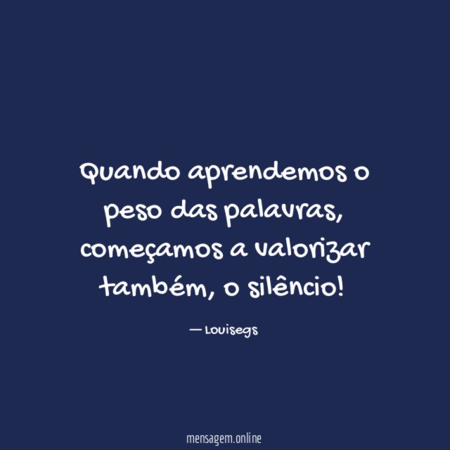 Quando aprendemos o peso das palavras