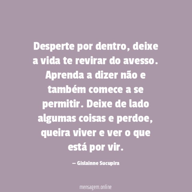 Desperte por dentro