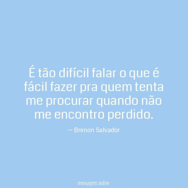 É tão difícil falar o que é fácil