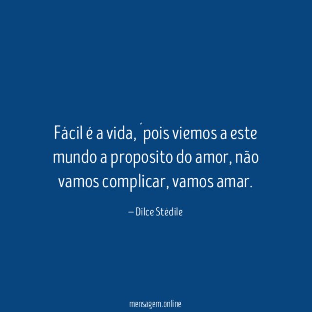 Fácil é a vida