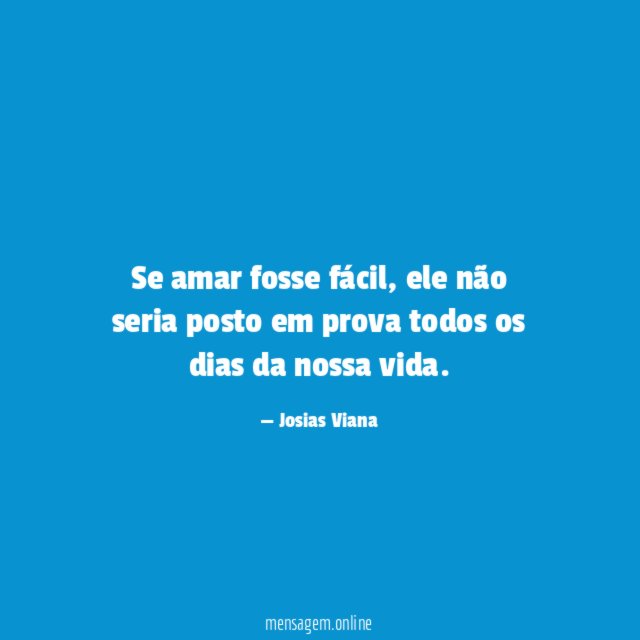 Se amar fosse fácil