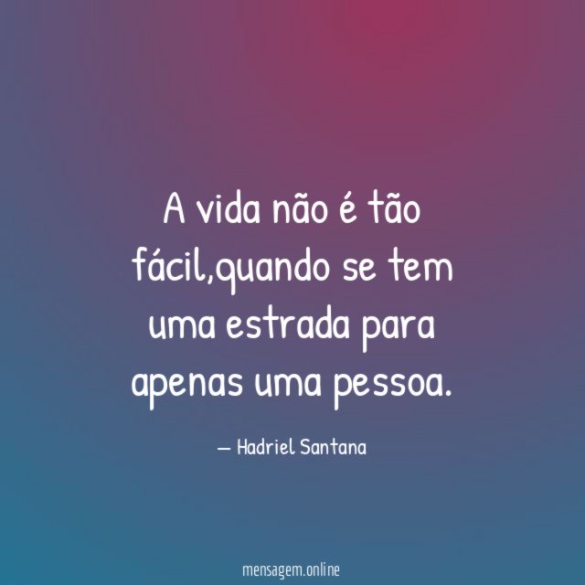 A vida não é tão fácil