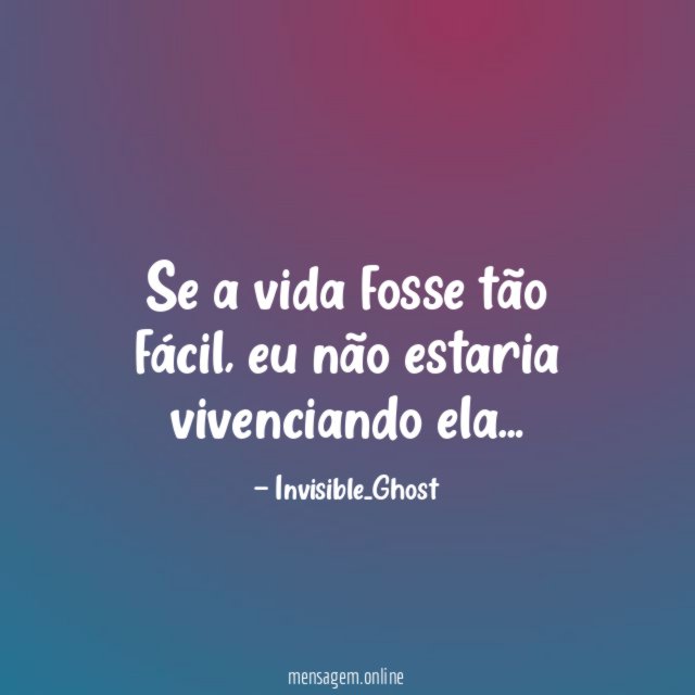 Se a vida fosse tão fácil
