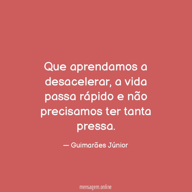 Que aprendamos a desacelerar