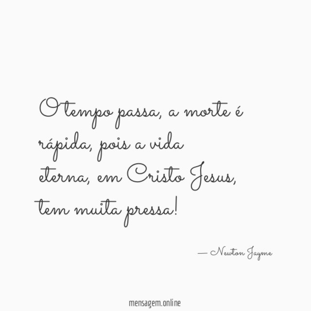O tempo passa