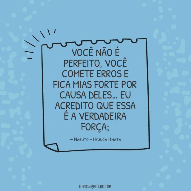 Você não é perfeito