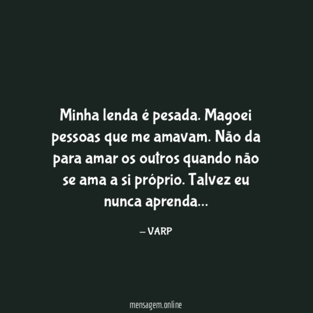 Minha lenda é pesada