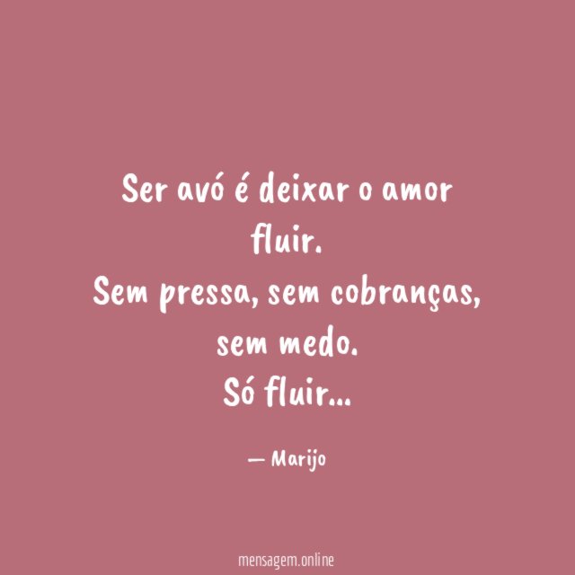 Ser avó é deixar o amor fluir