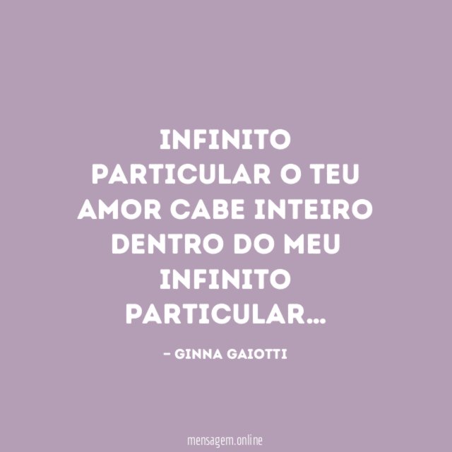 Infinito particular