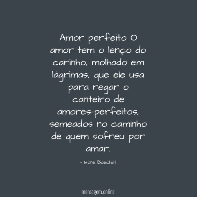 Amor perfeito