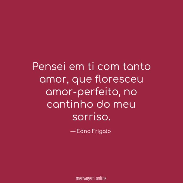 Pensei em ti com tanto amor