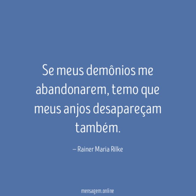 Se meus demônios me abandonarem