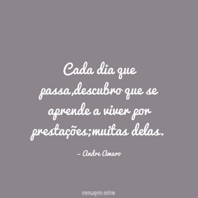 Cada dia que passa