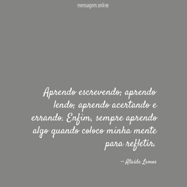 Aprendo escrevendo