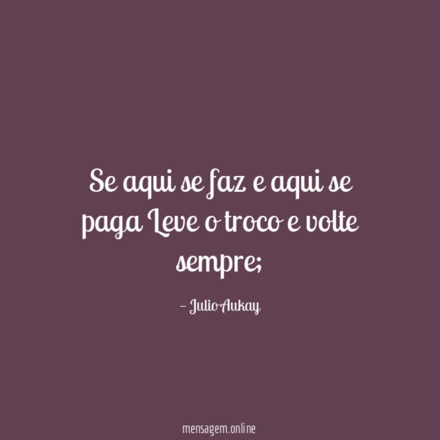 Se aqui se faz e aqui se paga Leve