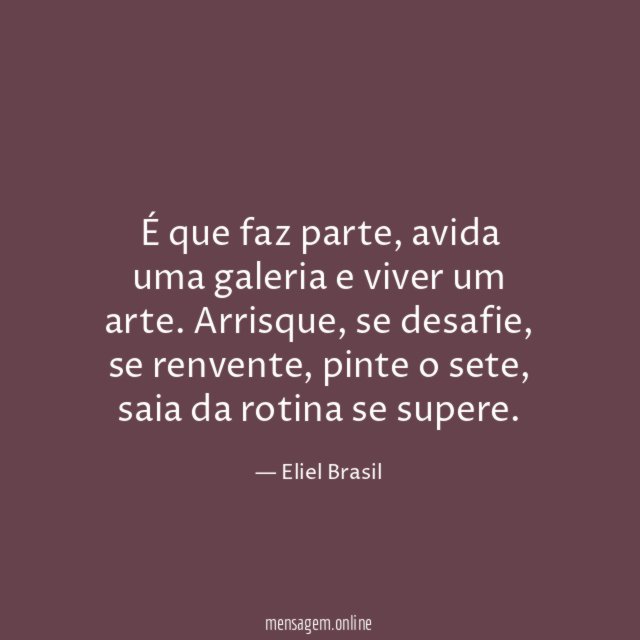 É que faz parte