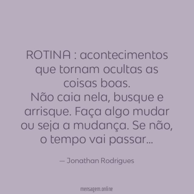 ROTINA