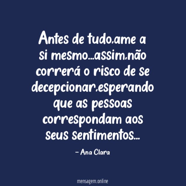 Antes de tudo
