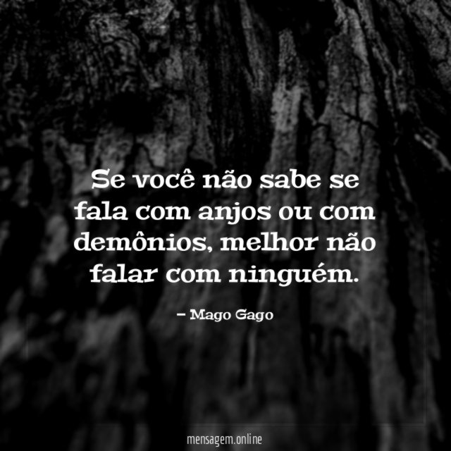 Se você não sabe se fala com anjos
